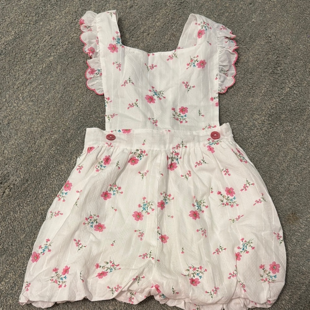 Sal and Pimenta Floral Ruffle Kids One Piece